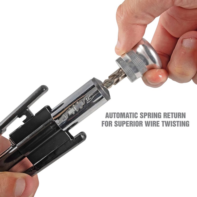 OEMTOOLS 22662 9 Inch Reversible Wire Twister Pliers with Steel Wire, Left and Right Twists, Aviation Pliers, Automotive Wire Tools, Pliers for Mechanics - Image 4